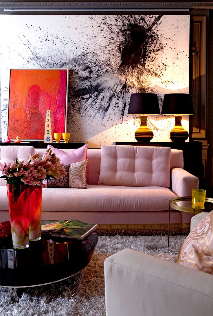 ghe sofa hong tao tham my cho phong khach 6 5/12/2016   Bài 4   Những chiếc ghế sofa màu hồng tạo hiệu ứng kỳ diệu cho phòng khách