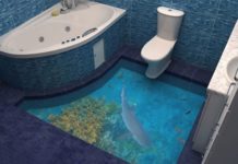 Hoa mắt với gạch lát nền 3D trang trí nghệ thuật siêu ảo diệu