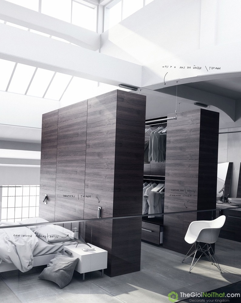 Khéo léo thiết kế góc lưu trữ cho phòng ngủ hiện đại (6)