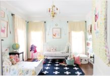 Cách bày trí giường ngủ hợp lý cho hai bé làm không gian ngủ cực thoải mái