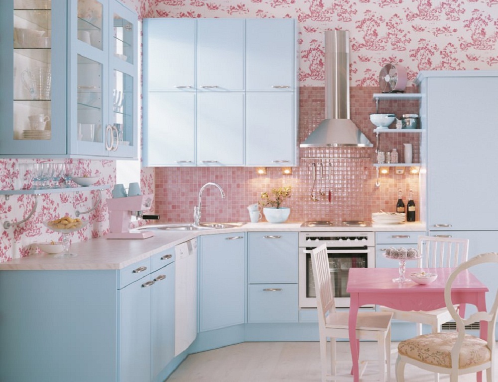 Căn bếp màu hồng: Căn bếp với tông màu hồng nhẹ nhàng đem đến cho bạn một cảm giác vô cùng tươi mới. Không gian nhà bếp trở nên đầy màu sắc và thoải mái, chắc chắn sẽ mang lại cho gia đình bạn những khoảnh khắc đáng nhớ. Hãy cùng tha hồ trổ tài nấu nướng và tận hưởng từng giây phút trong không gian bếp hồng đẹp như mơ này!