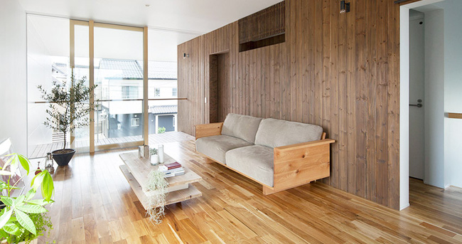 Ngôi nhà hai tầng hút hồn người xem nhờ sử dụng chất liệu gỗ tự nhiên ở Nhật - Ảnh 5.