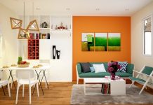Căn hộ kết hợp sắc màu đẹp “nhức nách” cho những ai thích sự tươi mới. can ho mau sac (2)
