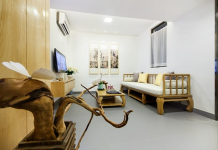 Căn hộ 27m2 ngỡ như chật chội và kém sáng trở thành nơi thoáng sáng cai tao can nha 27m2 (10)