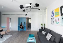 Căn hộ 55m2 – 60 năm tuổi “đại tu” xuất sắc nhờ tích hợp nhiều tủ lưu trữ trong tường nhà. can ho 55m2