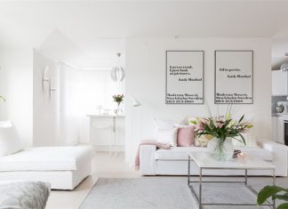 Khám phá vẻ đẹp tinh tế trong căn hộ trắng – đen hoàn hảo. can ho trang den