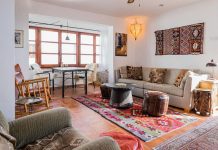 Không gian sống trở nên ấm cúng hơn bao giờ hết với chất liệu gạch nung đậm chất Rustic. gach nung dam chat rustic