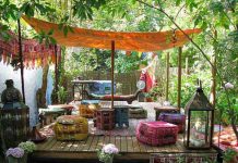 san vuon phong cach bohemian