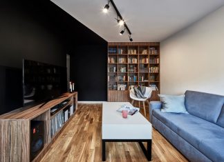 Căn hộ 40m2 với phong cách tối giản nhưng vẫn hút mắt nhờ những mảng màu tương phản can ho 40m2