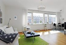 Nhờ bố trí hợp lý mà căn hộ chỉ 44m2 này lại rộng đến khó tin. can ho 44m2
