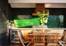 “Mục sở thị” sức mạnh của những bức tường họa tiết vảy cá trong trang trí nhà. gach vay ca trang tri nha