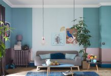 mau pastel cho phong khach phong cach Scandinavia