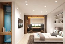 Căn hộ 18m2 nhỏ nhưng võ khi bố trí hợp lý các phòng trong cùng một khu vực. can ho 18m2