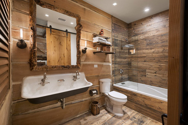 Phong cách rustic cho phòng tắm - Phong cách rustic đang trở thành một xu hướng trong thiết kế nội thất, mang đến cảm giác gần gũi với thiên nhiên và tinh thần giản dị. Với phòng tắm, bạn có thể tìm kiếm những mẫu phòng tắm với các vật liệu tự nhiên như đá, gỗ, ván sàn... đem lại nét đẹp hoang sơ và ấm cúng cho không gian phòng tắm của mình. Hãy khám phá những hình ảnh về phong cách rustic cho phòng tắm để làm mới không gian nhà bạn.